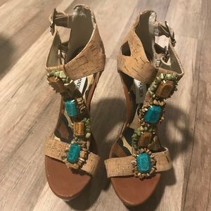 Steve Madden jeweled heels